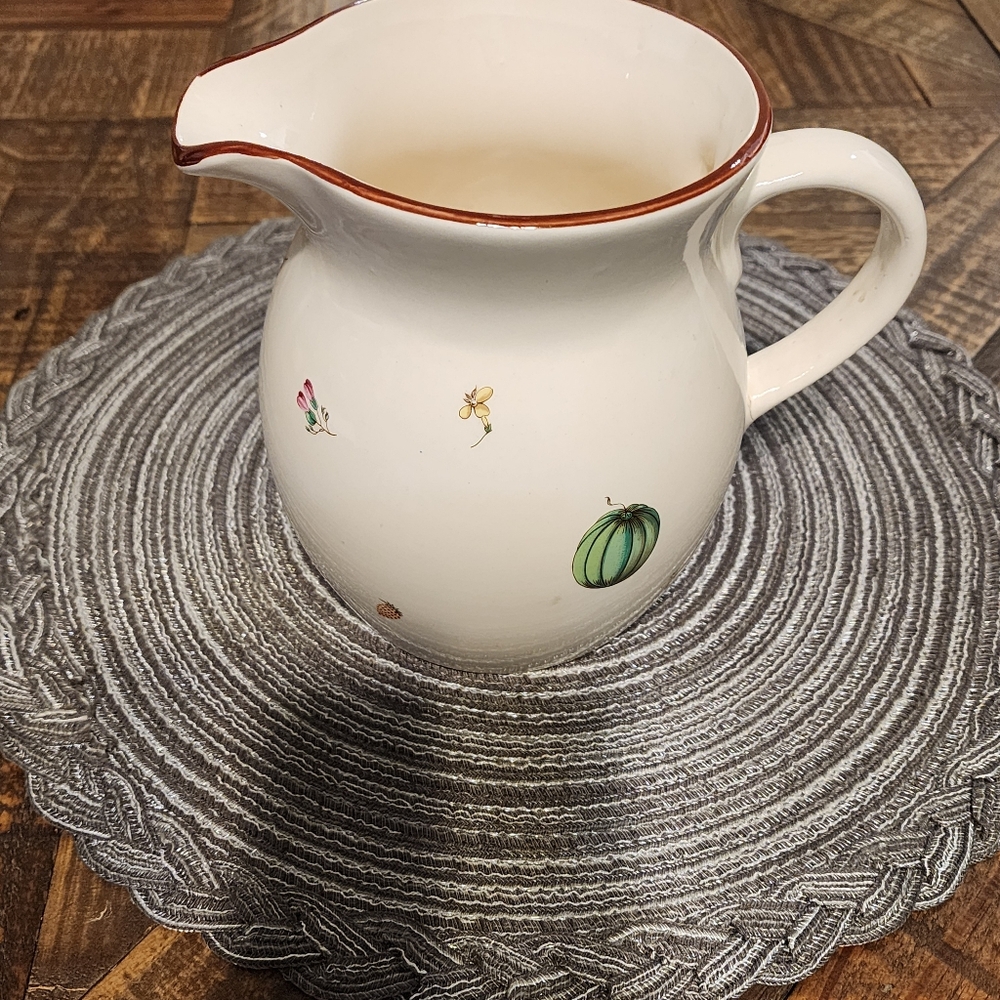 Ceramic Pitcher - Vintage Fruit design  - - Picture 3 of 8
